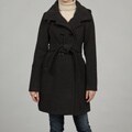 Honee Women's Charcoal Belted Coat