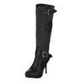 Ed Hardy Women's 'Dydo' High-heel Military Boots