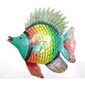 Recycled Steel Drum Multicolored Fish Wall Art (Haiti)