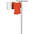 Honey Can Do DRY-01452 Steel In-ground T-post 5-line Drying Post
