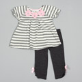 Charms Rare Set recommendation post Rare Editions Infant Girl's Stripe Shirt and Legging Set