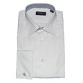 Domani Blue Label Mens White French Cuff Dress Shirt