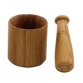 Helen's Asian Kitchen Caramelized Bamboo 4-inch Mortar and Pestle