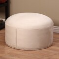 Large Studded Fabric Ottoman (Peru)