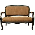 Utopia Tan Stripe Accent Settee