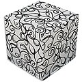 Joker Ebony Cube Foam Ottoman