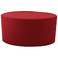 Extreme Burgundy Oval Foam Ottoman