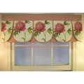 Ashton Peony Raspberry Scallop Valance