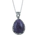 Silvermoon Sterling Silver Amethyst Teardrop Necklace