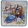 Certified International Seaside Market 12.5-inch Square Platter