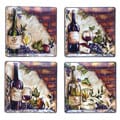 Certified International Wine Cellar 11-in Square Dinner Plates (Set of 4)