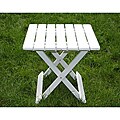 White Folding Adirondack Side Table