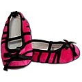 Pink Zebra Infant Girl Crib Shoes