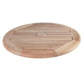 Natural Teak 21-inch Lazy Susan