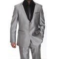 Ferrecci Men's Grey Shiny Peaked Lapel Tuxedo