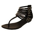 Oceanstar Women's Black Gladiator Sandals