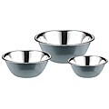 Elo Classic Color Stainless Steel 3-piece Cool Grey Mixing Bowl Set