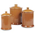 Simsbury Honey Spice Ceramic Canisters (Set of 3)