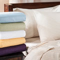 Egyptian Cotton 400 Thread Count Stripe Sheet Set