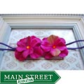 Madeline and Company Violet and Plum Double Dainty Flowers Headband