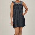 Tiana B Women's Knit Denim A-line Dress