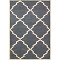 Hand-tufted World Classic Blue-grey Wool Rug (4' x 6')