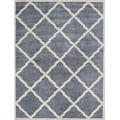 Alliyah Handmade Bluish-Grey New Zeeland Blend Wool Rug (9' x 12')