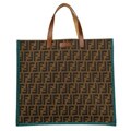 Fendi Zucchino Canvas Colorblock Tote Bag