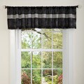 Lush Decor Black/ Silver Ovation Valance