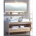 Ceramic Top 55.5-inch Double Sink Bathroom Vanity