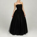 Vicky Tiel Women's Strapless Sequined Tulle Gown