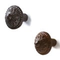 Set of 6 Recycled Iron Isabella Knobs (India)