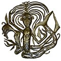 Accommodating guideline on Life abstract Oil Recycled Oil Drum Ethnic Spirit Abstract Wall Art (Haiti)