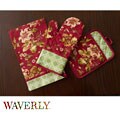 Waverly Lauren Canyon Cardinal Kitchen Towel, Oven Mitt and Pot Holder