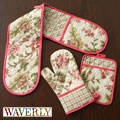Waverly Claremount Oven Mitt, Pot Holder and Mopine Pot Grabber Set
