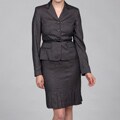 Anne Klein Women's 3-button Pleat Skirt Suit