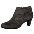Aerosoles Women's 'Play Date' Dark Grey Pleated Booties