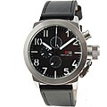 Republic Men's Leather Strap Chronograph Watch