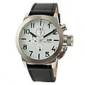 Republic Men's Leather Strap White Dial Watch