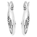 Silvermoon Sterling Silver Cat Hoop Earrings