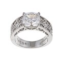 Tacori IV Sterling Silver Cubic Zirconia Crescent Ring