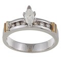 14k Two-tone Gold 1/2ct TDW Diamond Engagement Ring (K-L, I2)