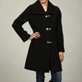 London Fog Women's Black A-line Coat FINAL SALE