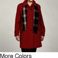 London Fog Women's Plus Size Wool Scarf Coat FINAL SALE