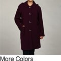 London Fog Women's Plus Size Twill Clip Coat FINAL SALE