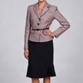 Evan Picone Women's Blush Belted Skirt Suit