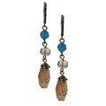 Alexa Starr Pictured Jasper and Blue Jade Earrings
