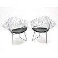 Wire Diamond Chairs (Set of 2)