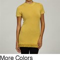 Escio Women's Short-Sleeved Bubble Trim Tunic FINAL SALE