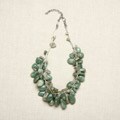Aqua Agate Stones Multi-strand Necklace (India)